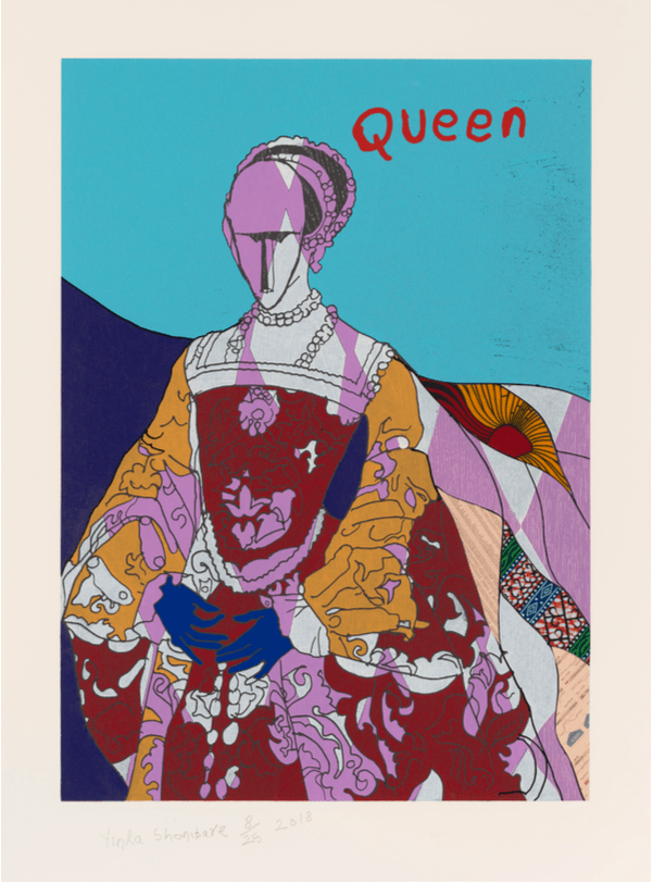 Yinka Shonibare, Queen I, 2018, Relief print SHO105
