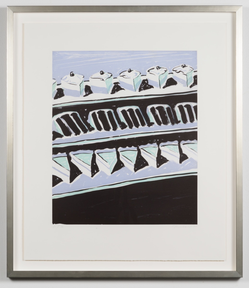 Wayne Thiebaud, Cakes and Pies, Etching