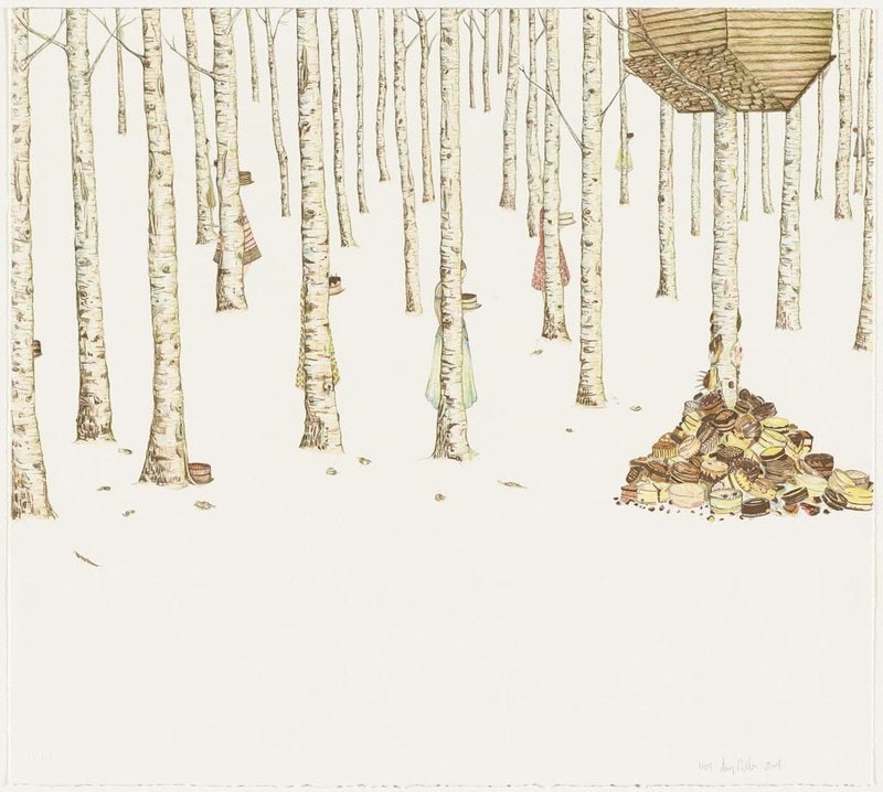 Amy Cutler, Cake Toss, 2004, Lithograph