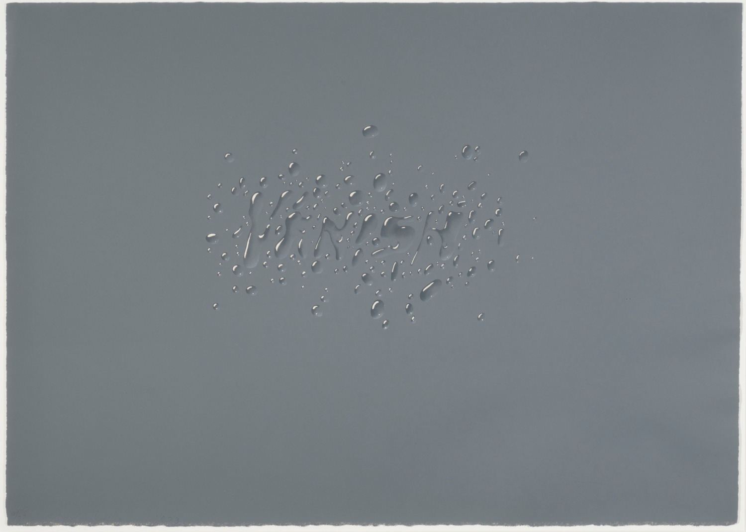 Ed Ruscha, Vanish, 1973, Lithograph