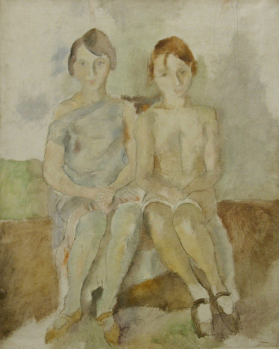 Jules Pascin, Deux Danseuses du Chatelet, Oil