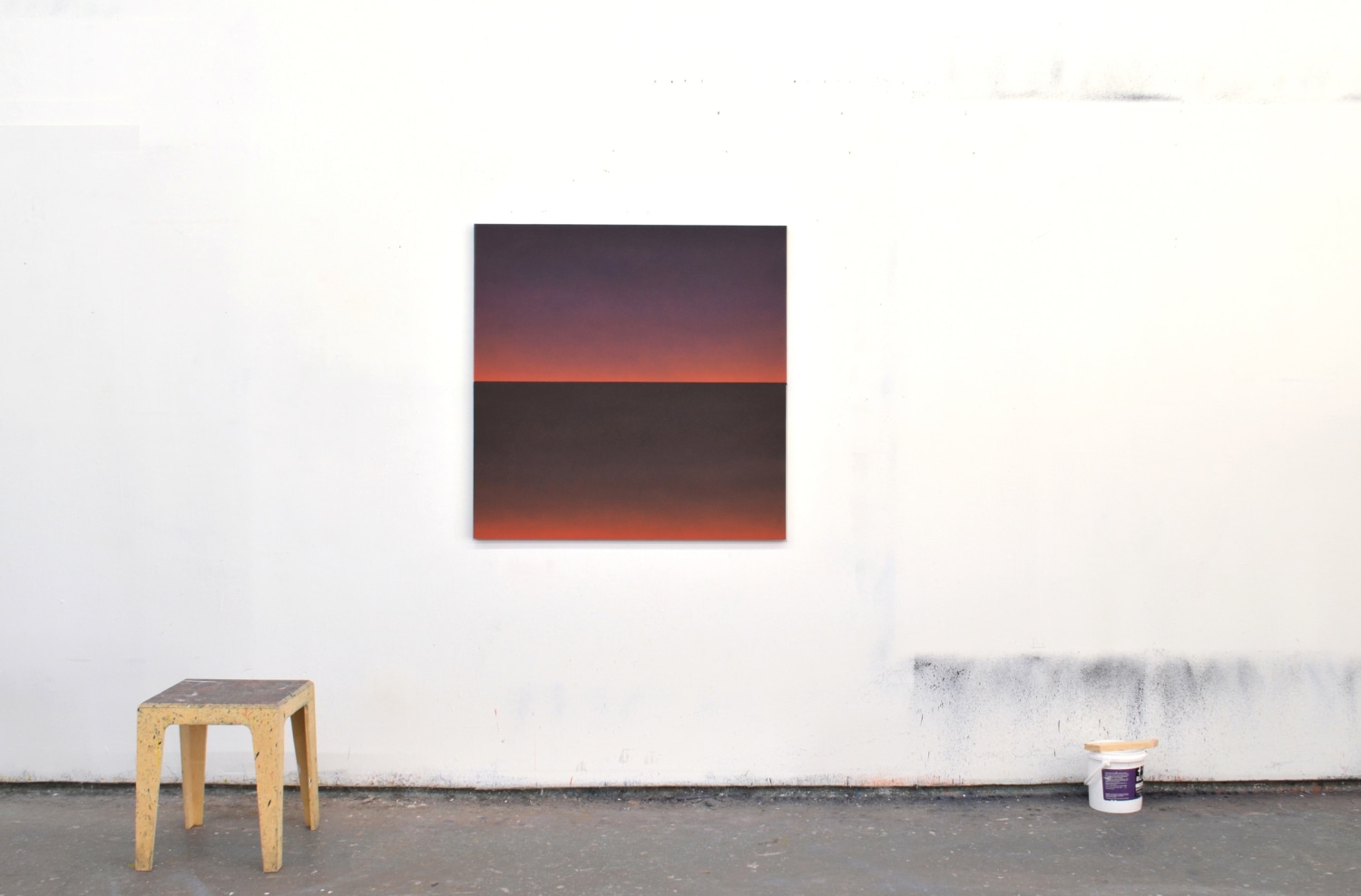 Alex Weinstein, Double Negative 5, diptych, acrylic on panel