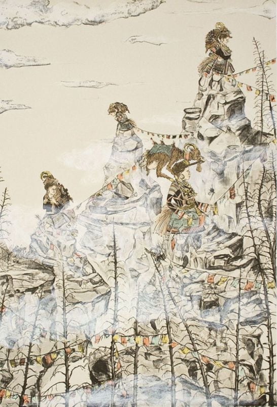 Amy Cutler, Widows Peak, 2011, Lithograph