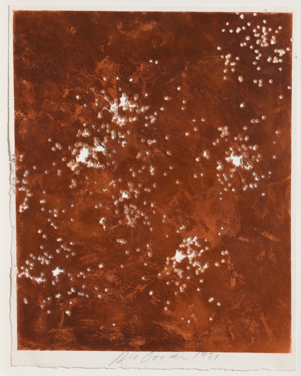 Joe Goode, Shotgun drawing (EId 16), 1981, pastel on paper
