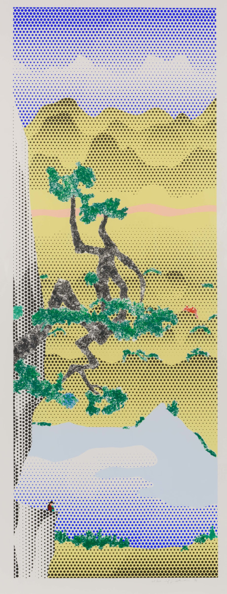 Roy Lichtenstein, Landscape with Poet, Lithograph and screenprint