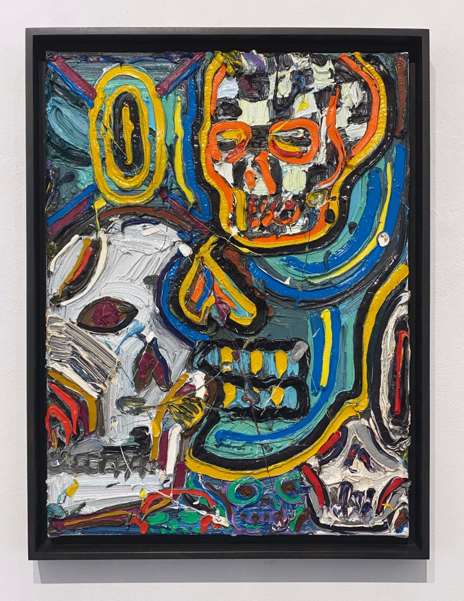 Alex Becerra Skull Pile IV, 2021 Oil on canvas 24 x 18 inches Signed verso