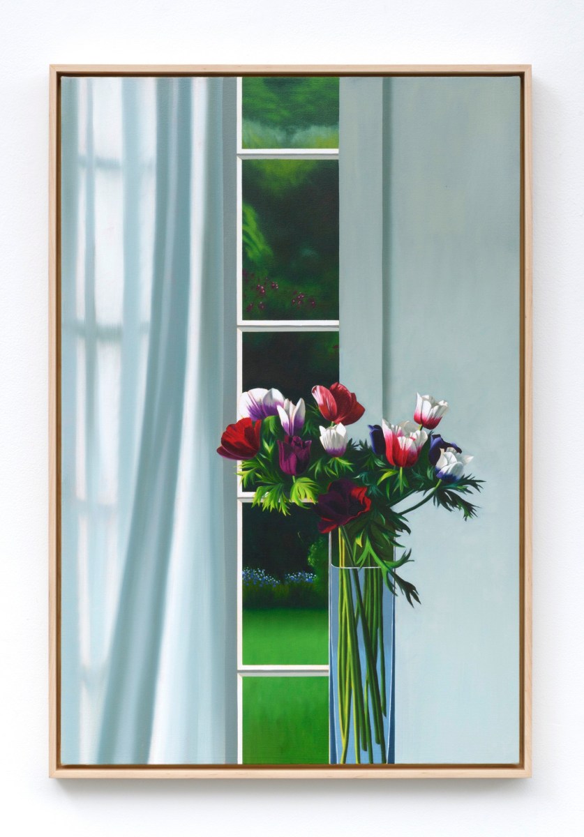 Bruce Cohen, Interior with Anemones and Curtain, 2019