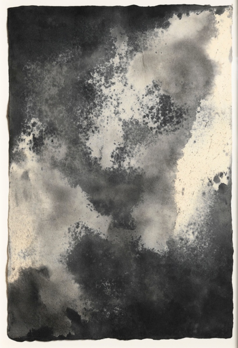 Joe Goode, Blue Earth (TORd 61), 1991, Sumi Ink on Washi paper