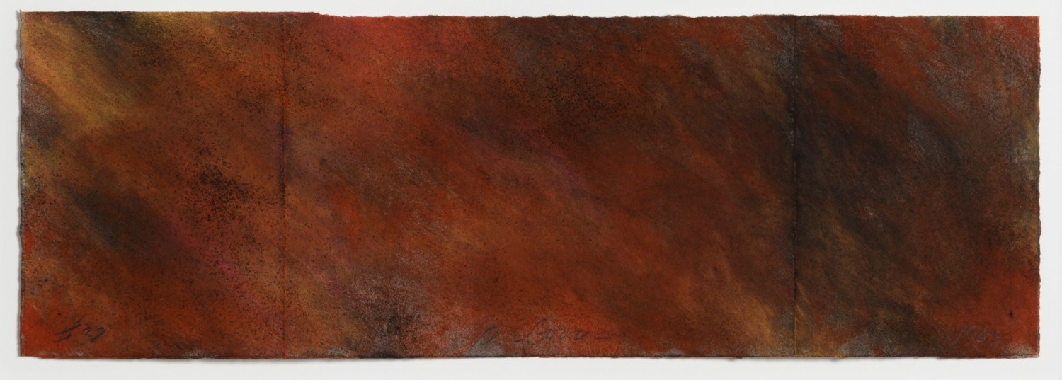 Joe Goode, Forest Fire drawing 38, 1983, Powdered pigment on paper