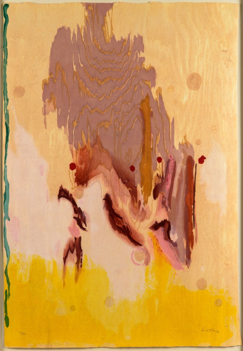 Helen Frankenthaler, Geisha, 2003, Woodcut, Abstract, Expressionism, Signed