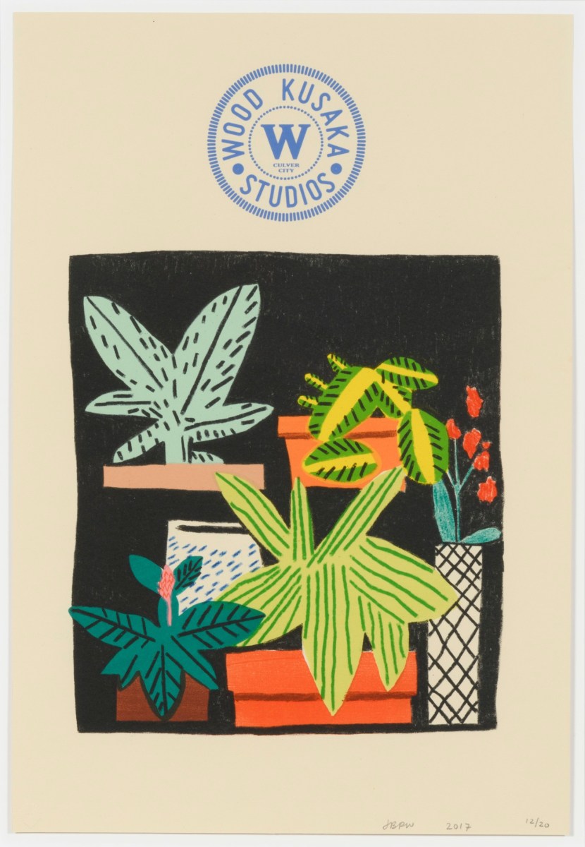 Jonas Wood, Notepad Doodle, 2017, lithograph, edition of 20