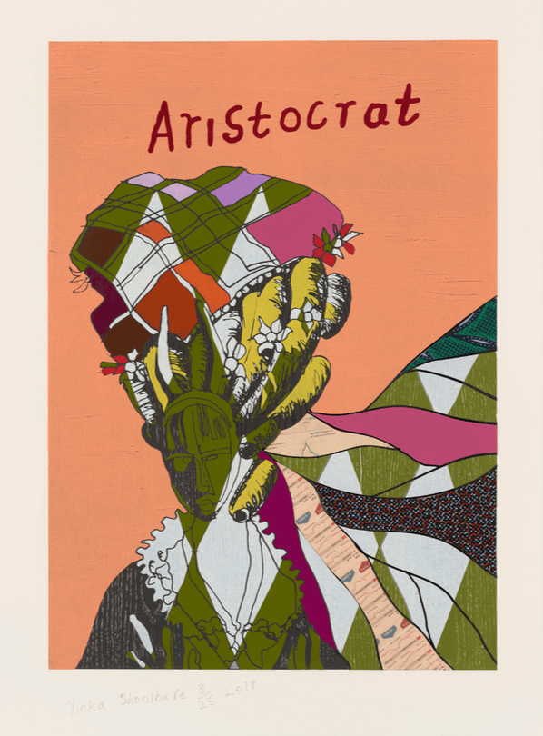 Yinka Shonibare, Aristocrat II, 2018, Relief print SHO102