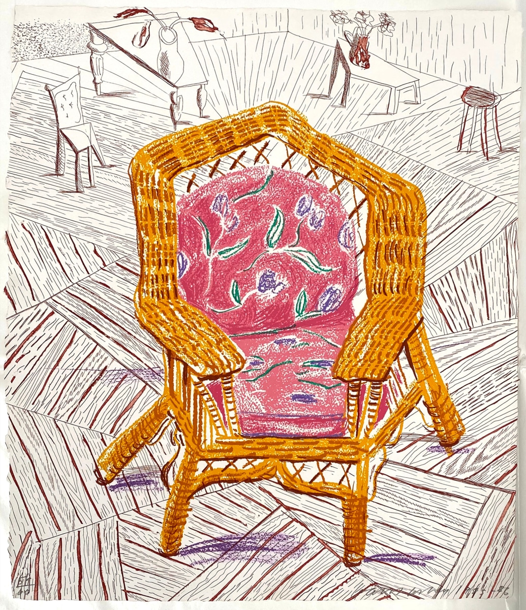 David Hockney, Number One Chair, from Moving Focus, 1985-86, Lithograph and etching