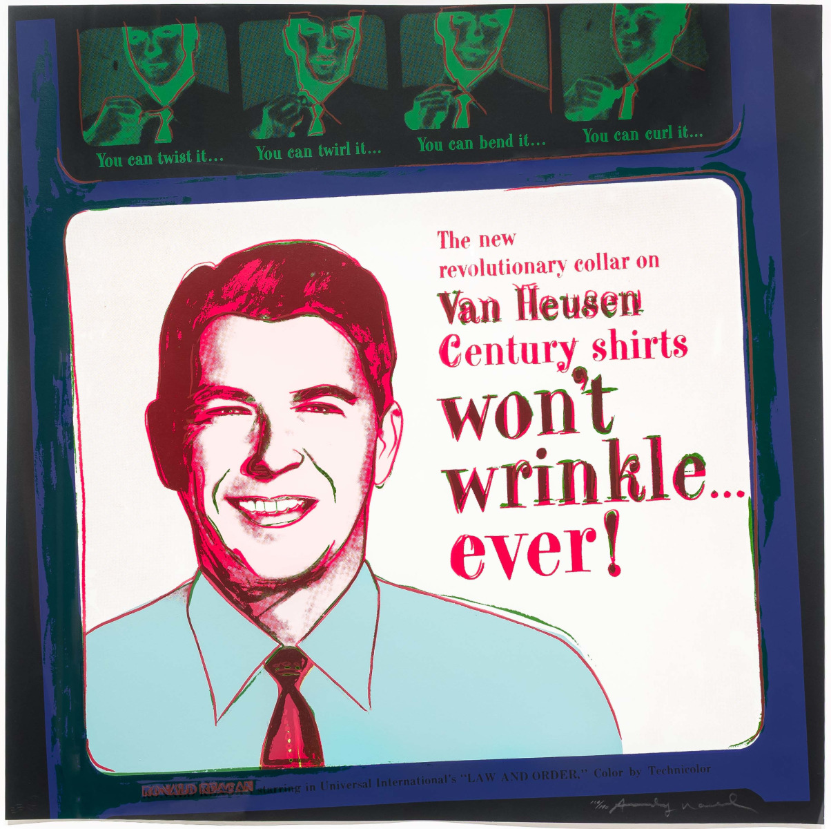 Andy Warhol, Van Heusen (Ronald Reagan), Silkscreen