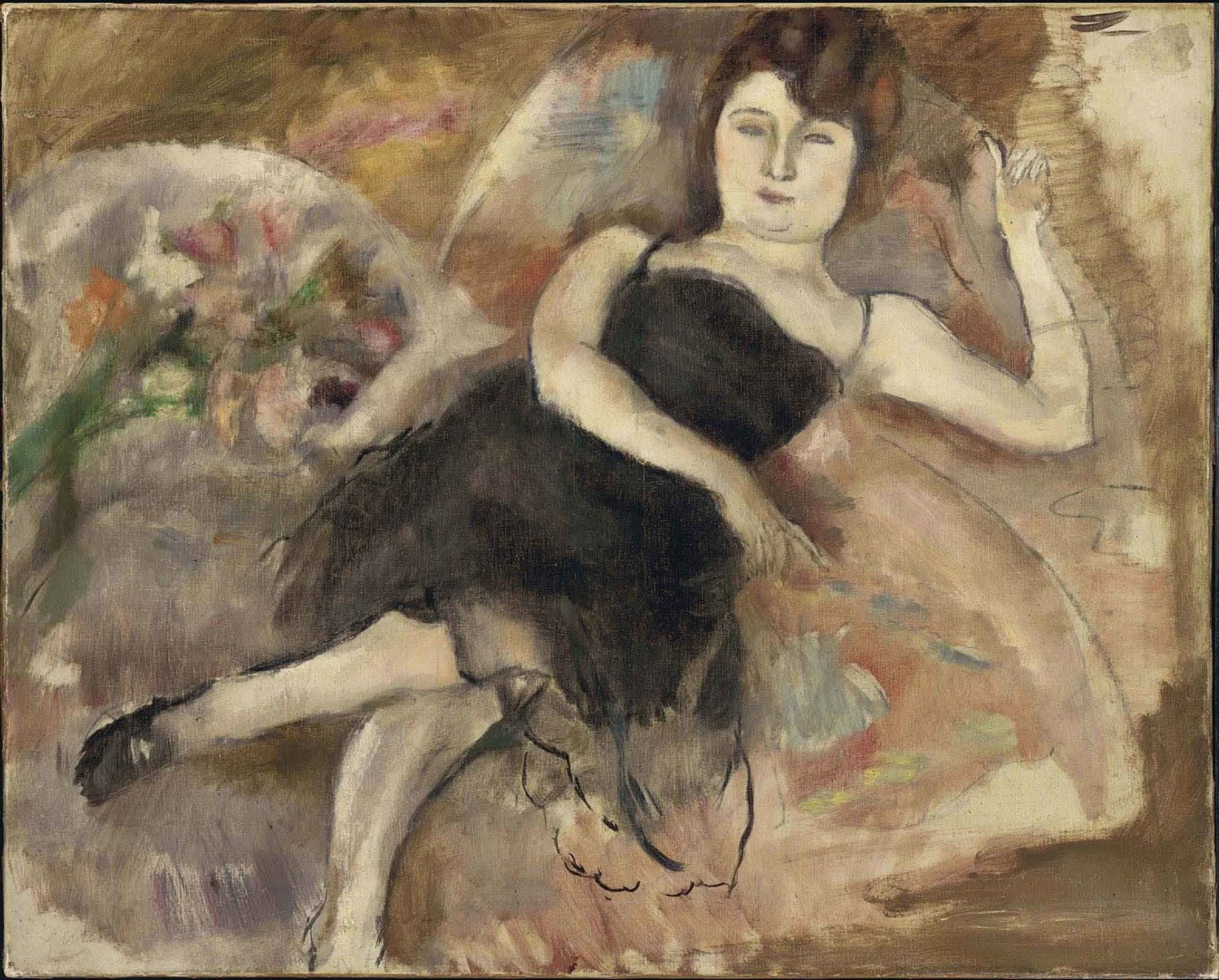 Jules Pascin, La Robe du Soir, Oil