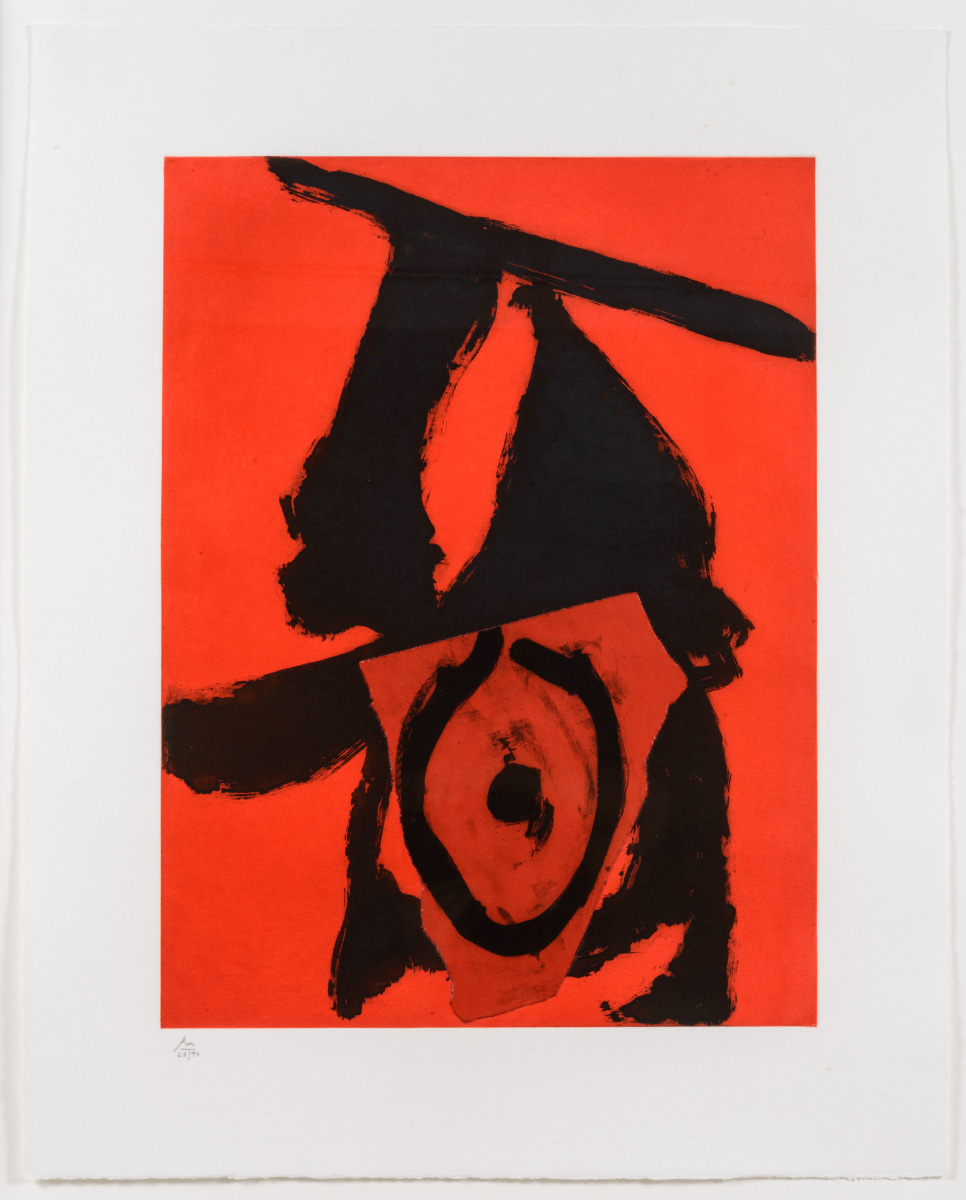 Robert Motherwell, Red Queen, Aquatint and etching