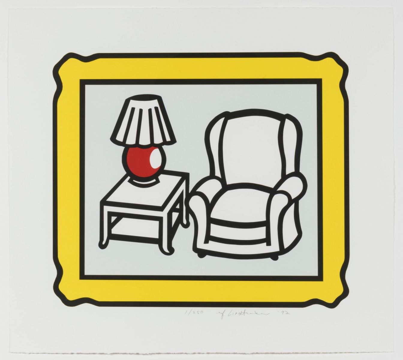 Roy Lichtenstein, Red Lamp, 1992