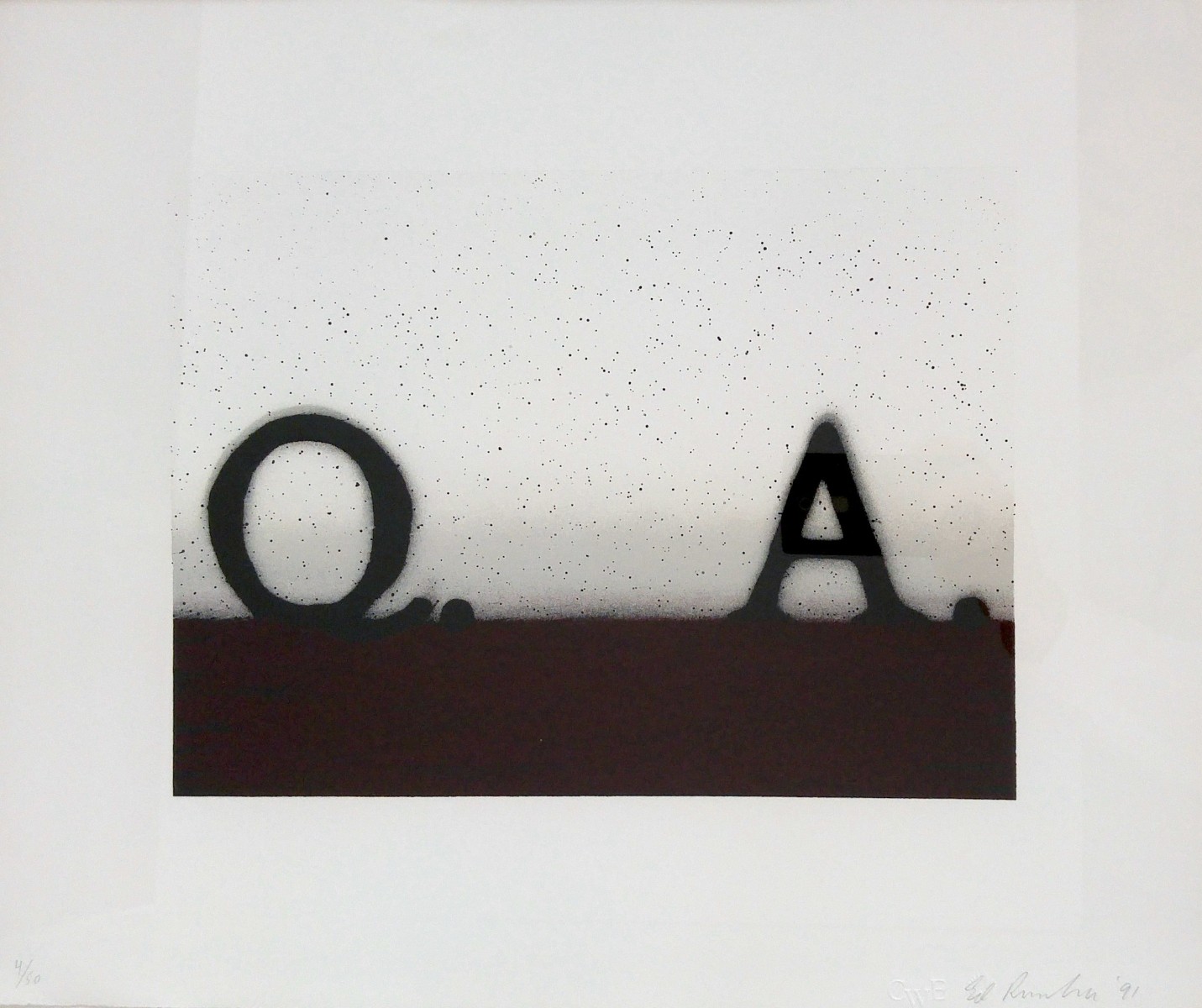 Ed Ruscha, Question & Answer