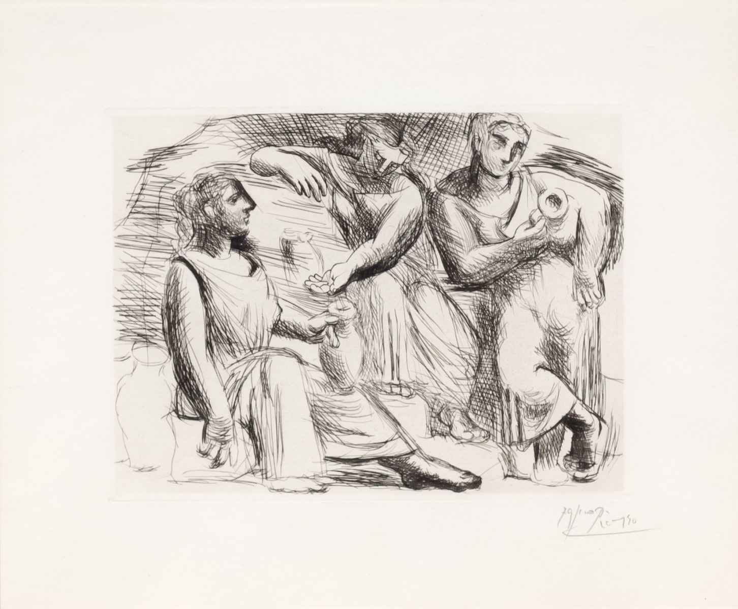Pablo Picasso, La Source, Drypoint