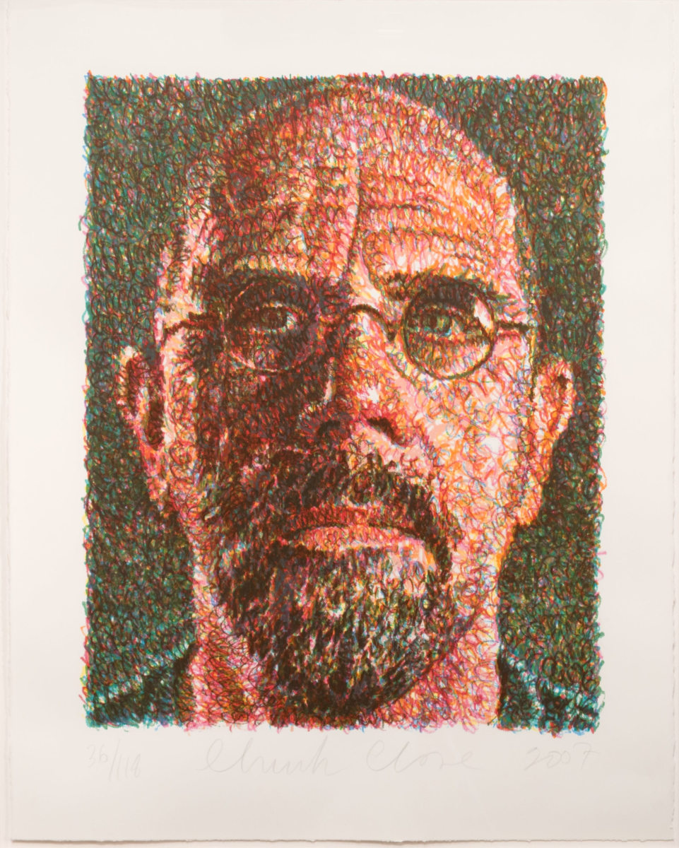 Chuck Close, Self-Portrait, Screenprint