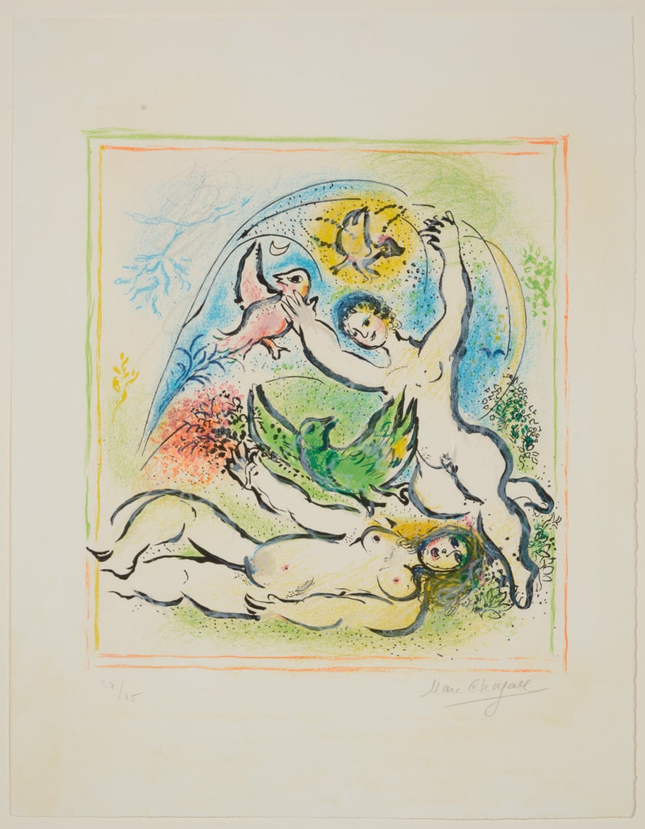 Marc Chagall, In the Land of the Gods, 1967, Signed Lithograph