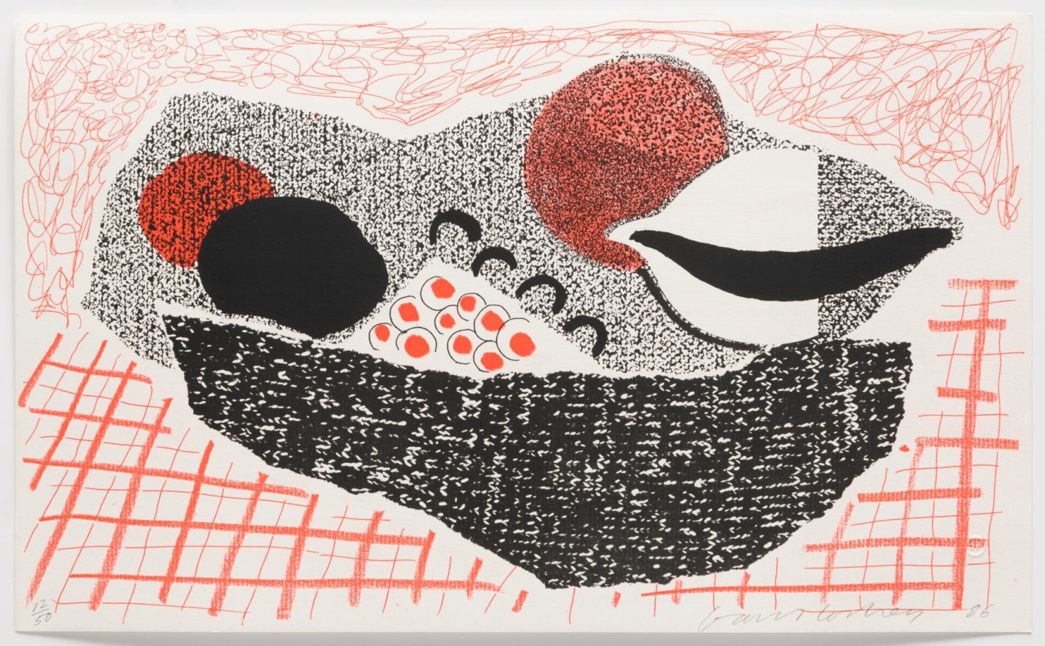 David Hockney, Lemons and Oranges, May 1986