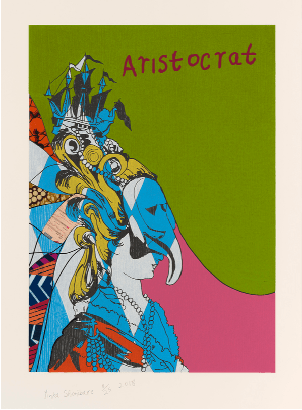 Yinka Shonibare, Aristocrat I, 2018, Relief print SHO101