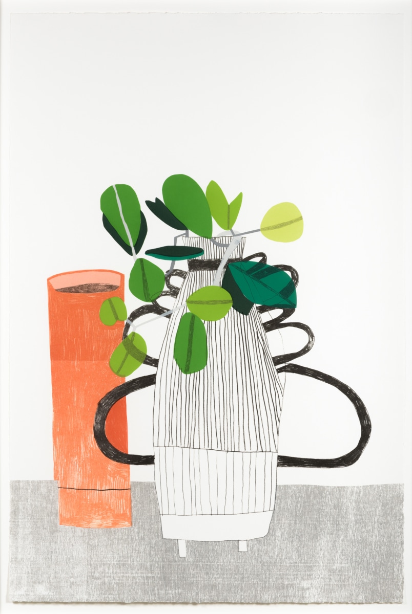 Jonas Wood, Untitled, 2009, Lithograph, woodblock, and screenprint (WO102)