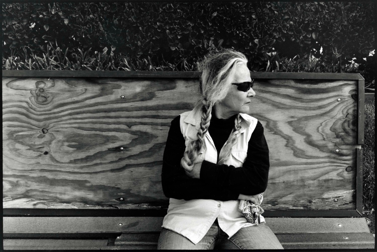 Ed Templeton, Woman on bench, 2013, 2021