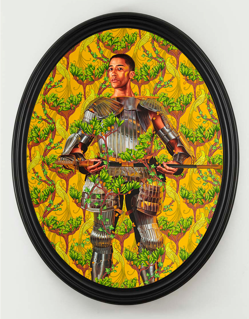 Kehinde Wiley Portrait of Harper Watters, 2019 Oil on linen 92 x 69 in (233.7 x 175.3 cm)