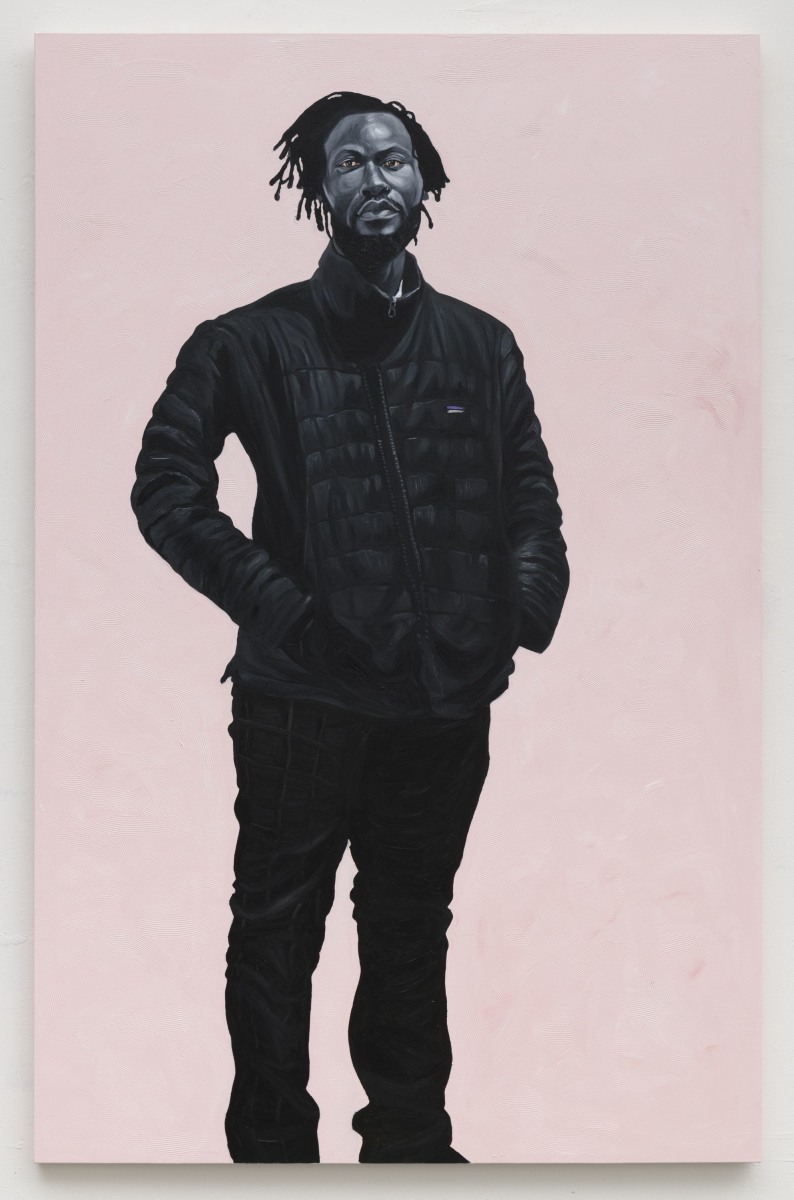 Otis Kwame Kye Quaicoe The Artist I. Amoako Boafo,&nbsp;2019 Oil on canvas 85 x 55 in (215.9 x 139.7 cm)