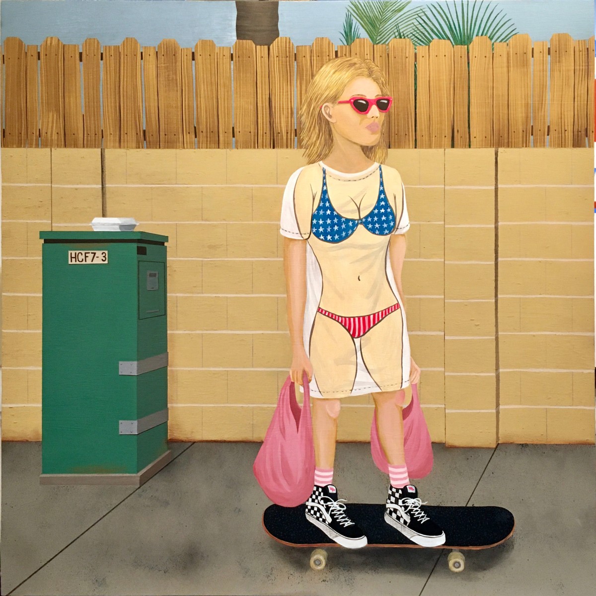Ed Templeton, Skating Woman, 2021