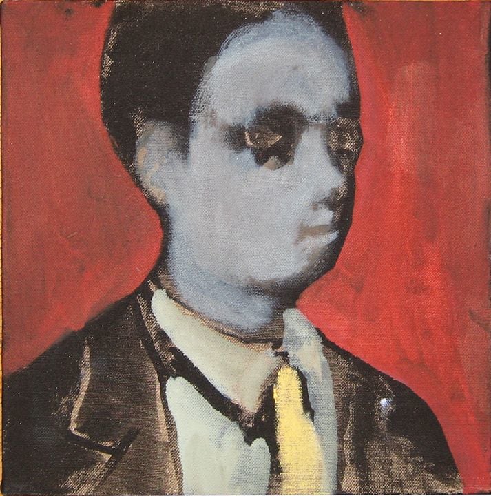 Noah Davis In Watermelon Sugar 8, 2010 Oil on linen 10 x 10 in (25.4 x 25.4 cm)