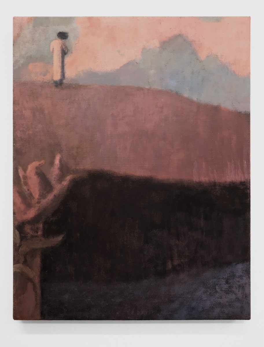 Lenz Geerk Lake, 2018 Acrylic on canvas 15.75 x 11.81 (40 x 30 cm)