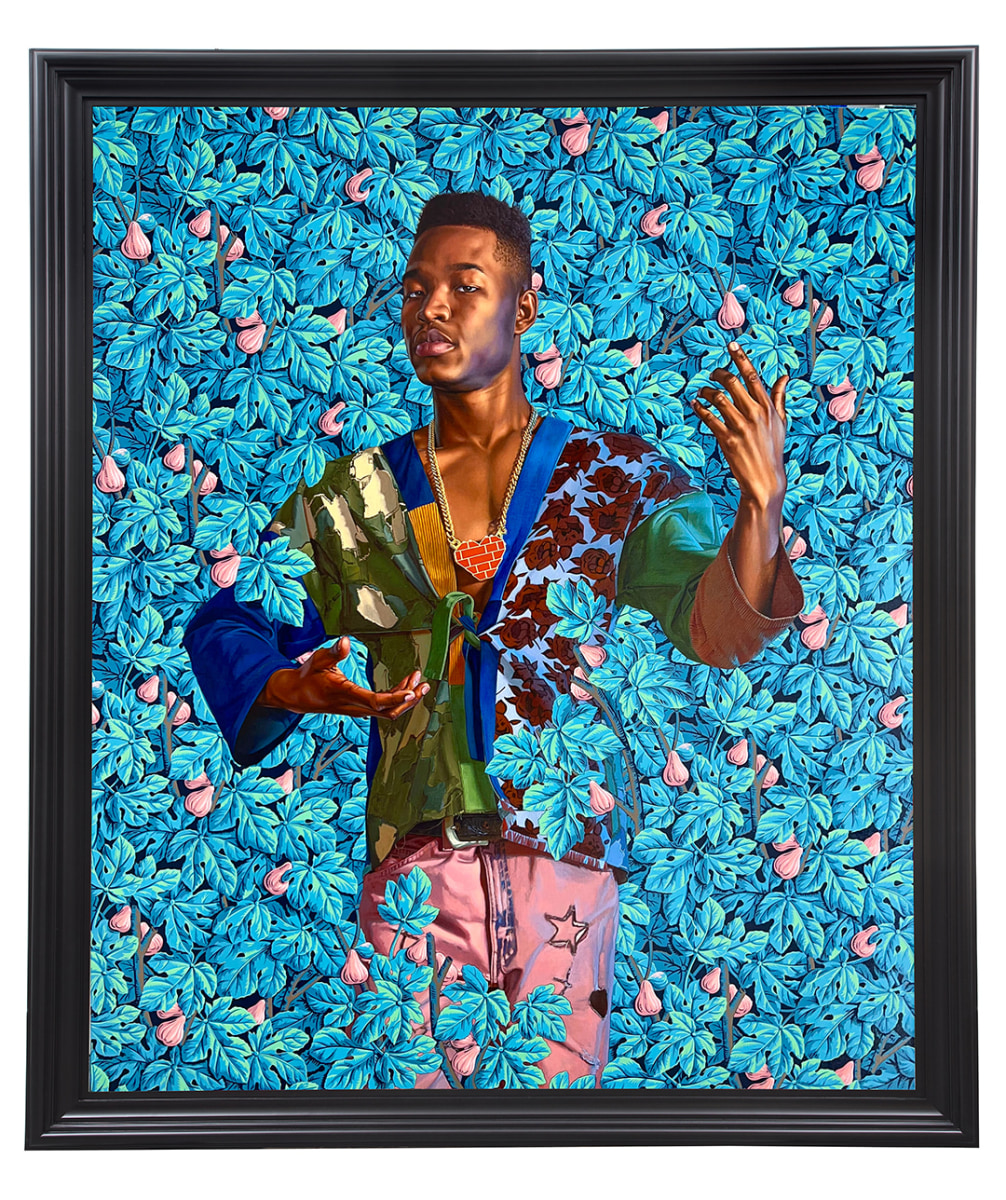 Kehinde Wiley Portrait of Taharka Welcome, 2022