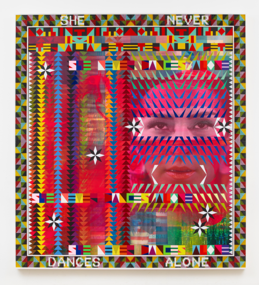 Jeffrey Gibson SHE NEVER DANCES ALONE, 2021