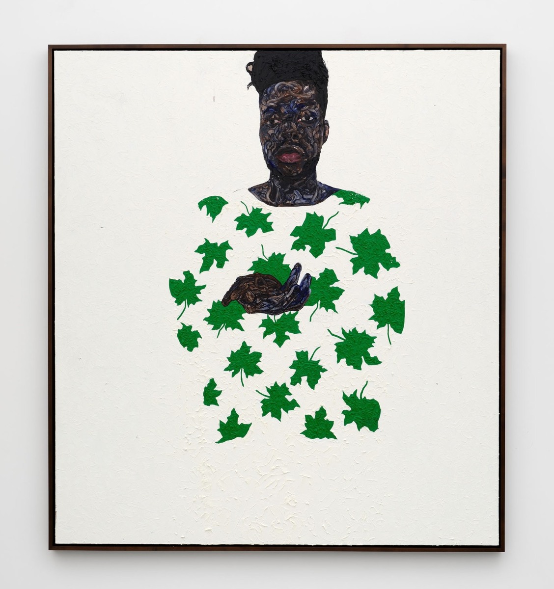 Amoako Boafo Untitled (white on white), 2023