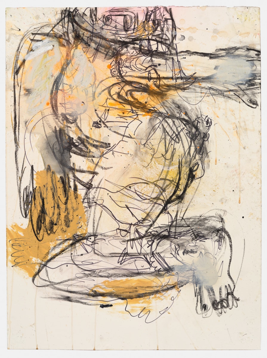 Daniel Crews-Chubb, Study for figure (half face), 2023