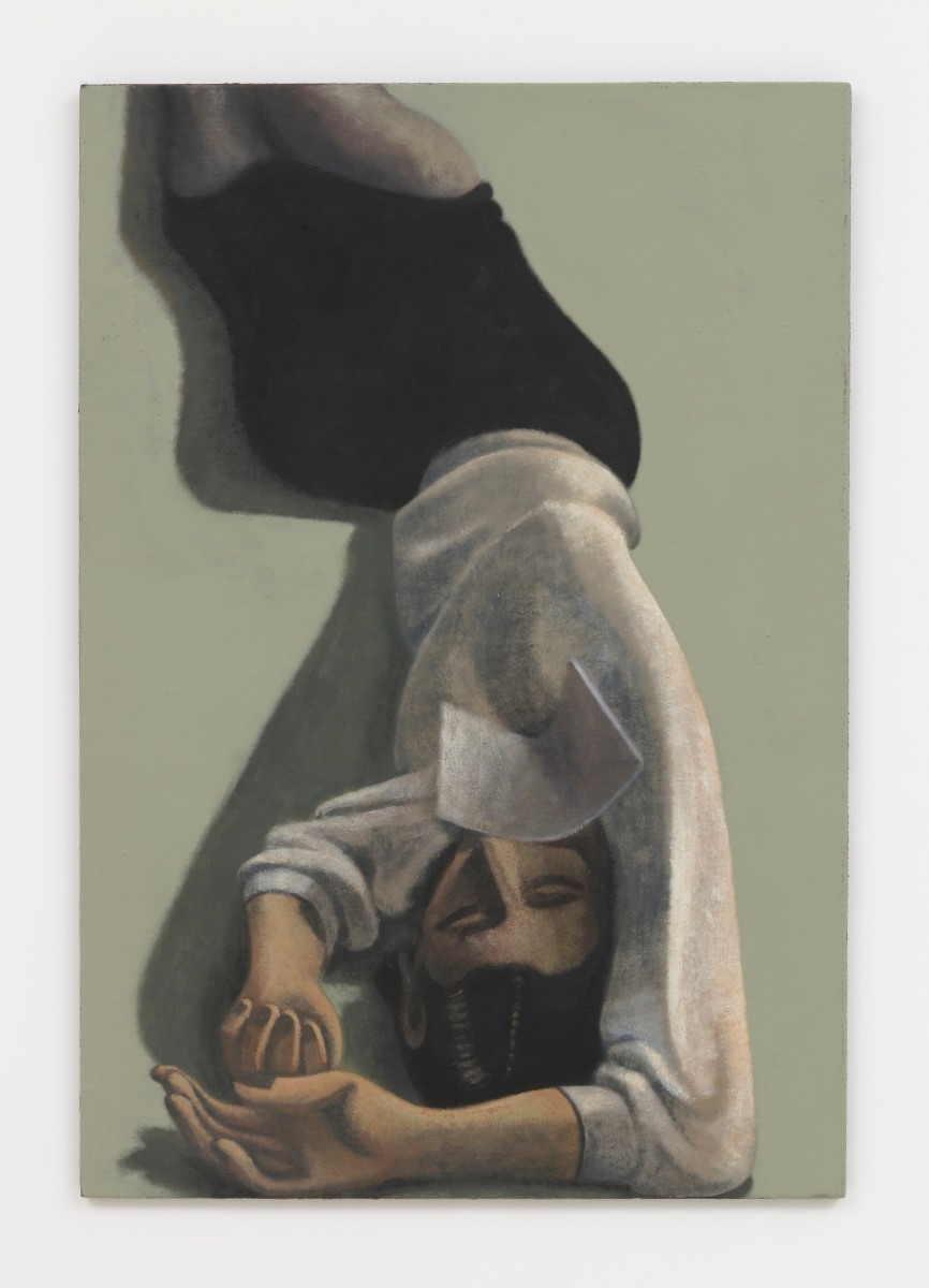 Lenz Geerk ​​​​​​​The Letter, 2018 Acrylic on wool 57.1 x 39.38 in (145 x 100 cm)