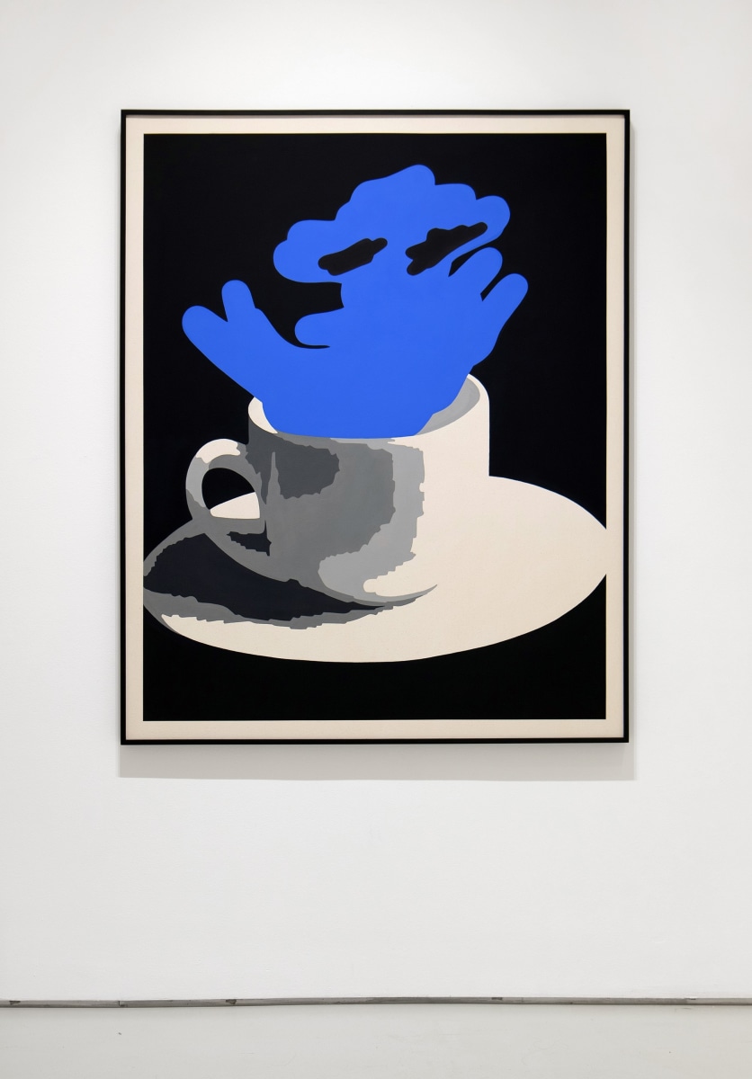 Laeh Glenn Good Morning, 2017 Oil and acrylic on canvas, hand painted artist frame 63 x 51 in (160.0 x 129.5 cm)