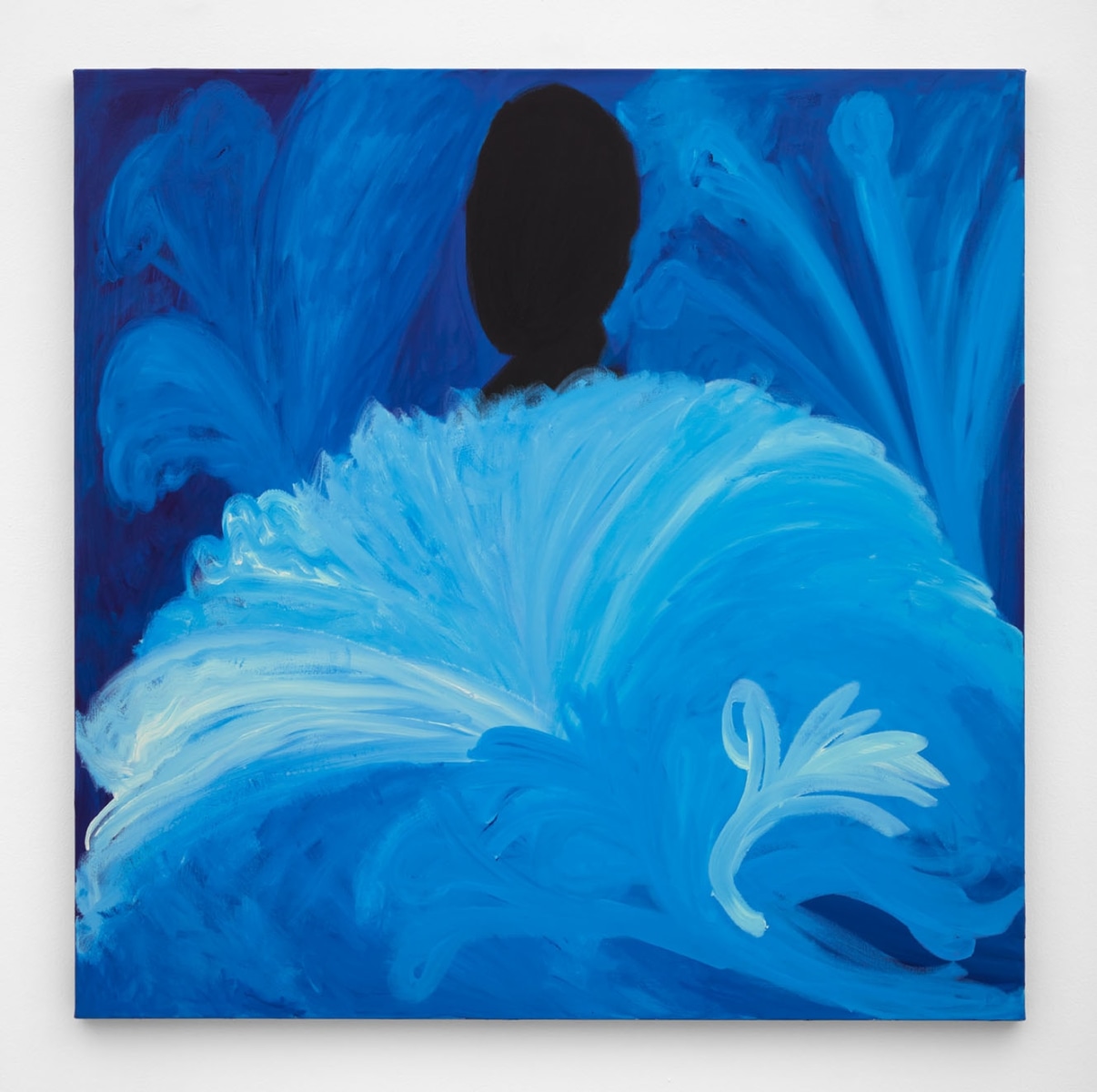 Ruth Ige  Eloquence, 2021  Acrylic on canvas  48 x 48 in (121.9 x 121.9 cm)