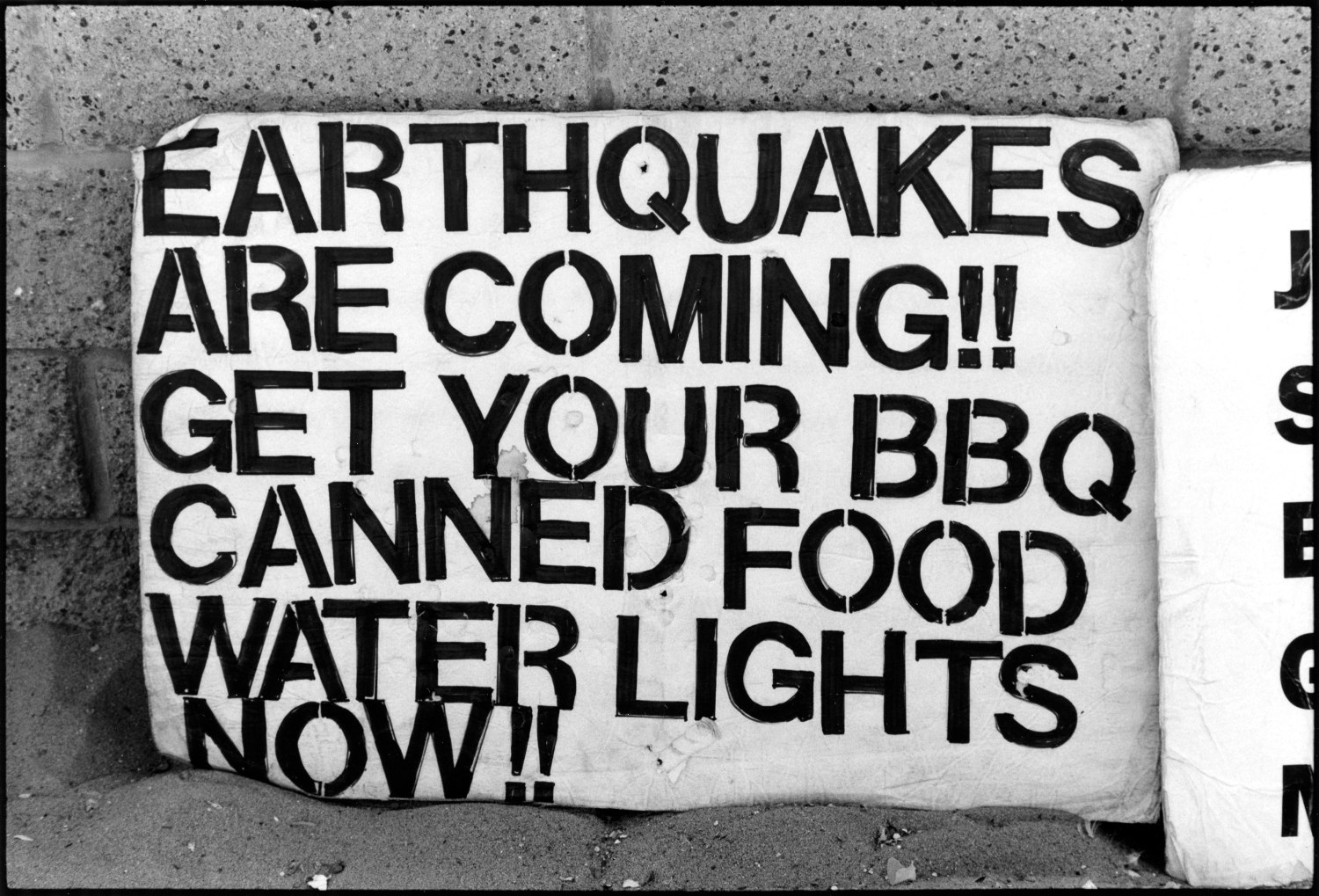 Ed Templeton, Earthquake Sign, 2017, 2021