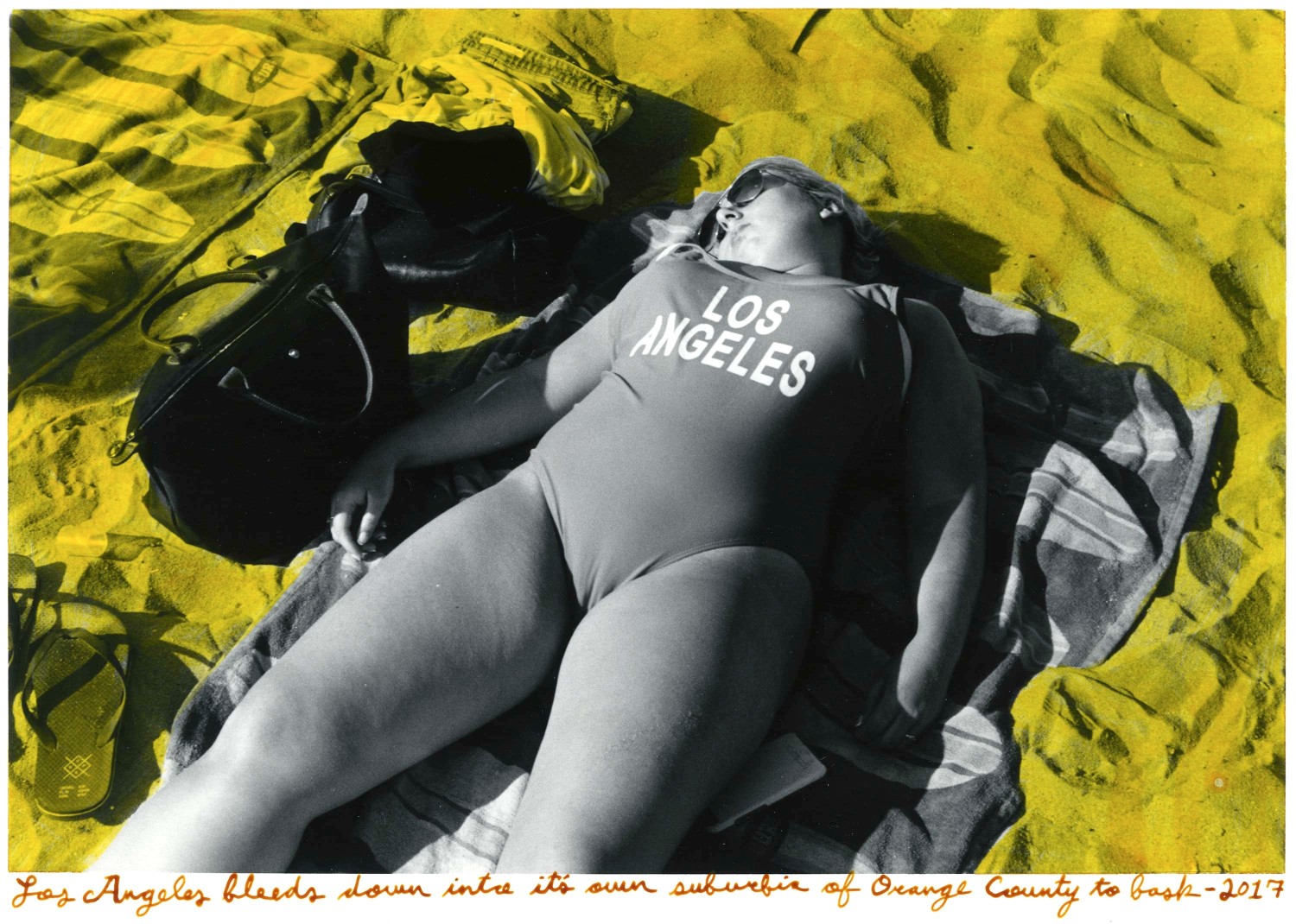 Ed Templeton, Sunbathing woman, 2017, 2021