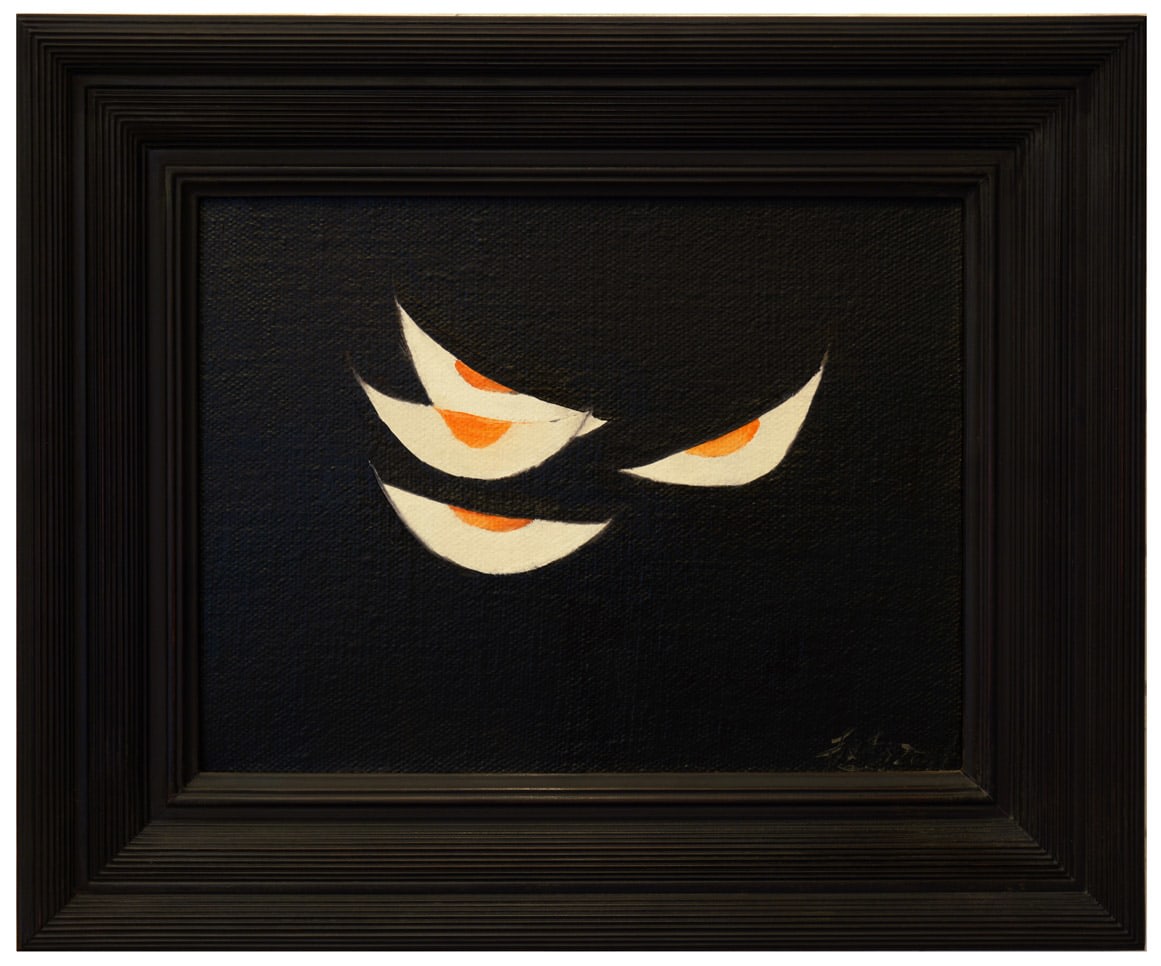 Zhao Zhao Preserved Duck Eggs #2, 2016 Oil on linen 10.6 x 13.8 in (27 x 35 cm); framed: 16.14 x 19.7 in (41 x 50 cm)