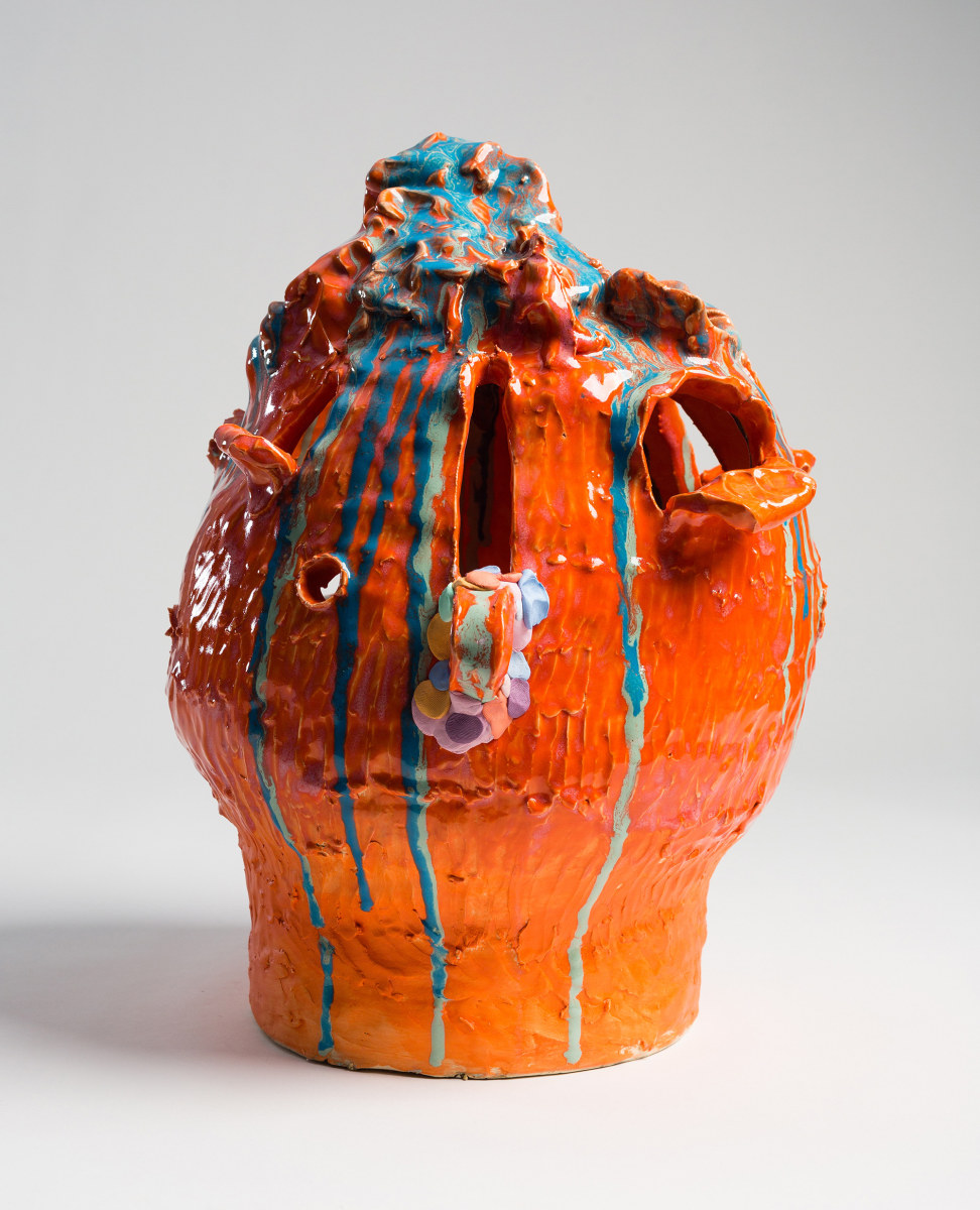 Jeffrey Gibson I Should Know Better, 2016 Glazed ceramic 18.5 x 15 x 14 in (47.0 x 38.1 x 35.6 cm)