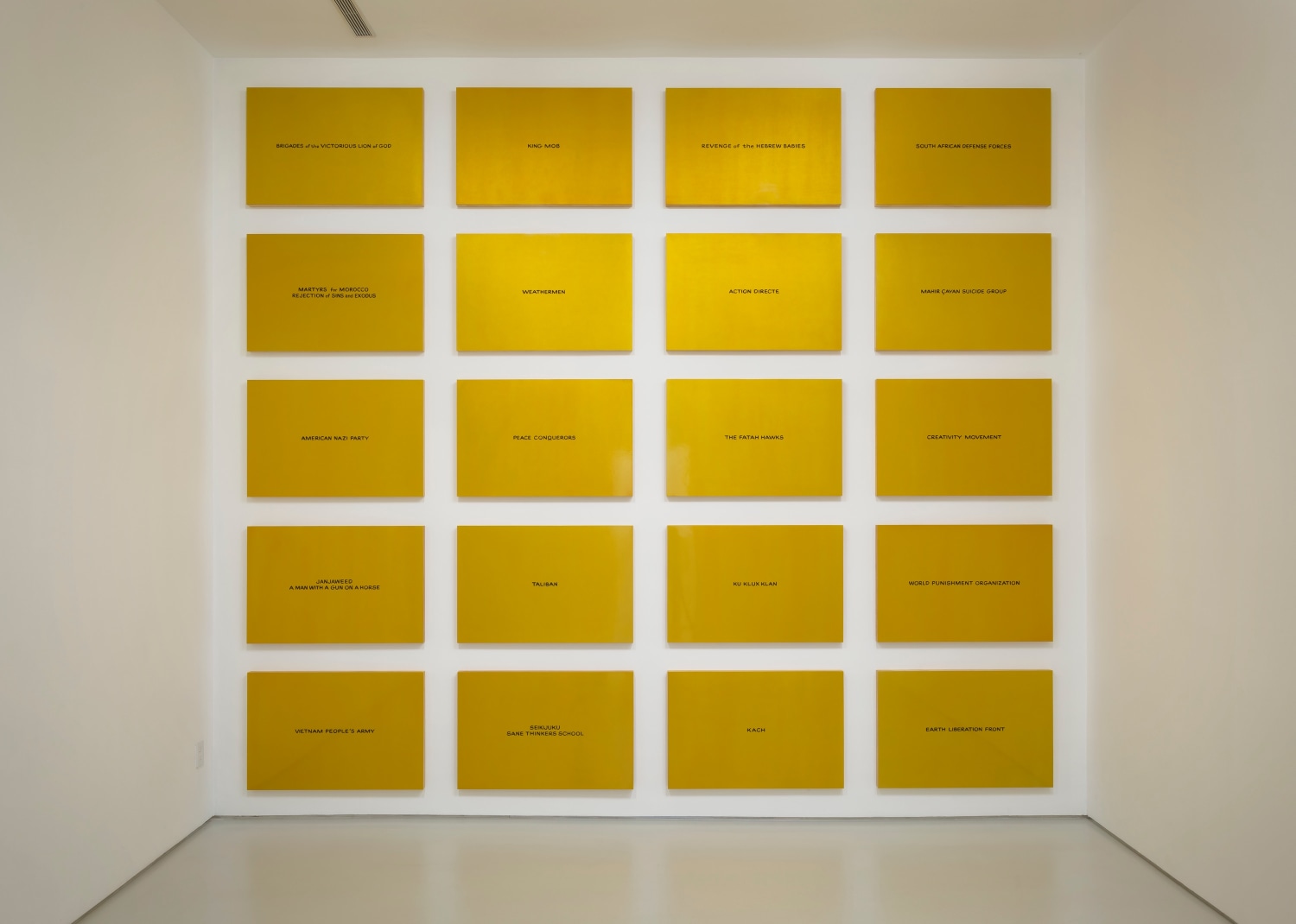 Daniel Joseph Martinez Divine Violence Installation View