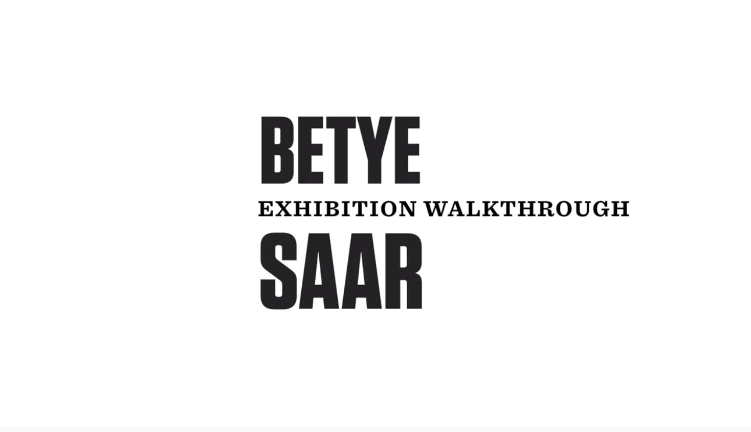 Betye Saar Call and Response Exhibition Walkthrough