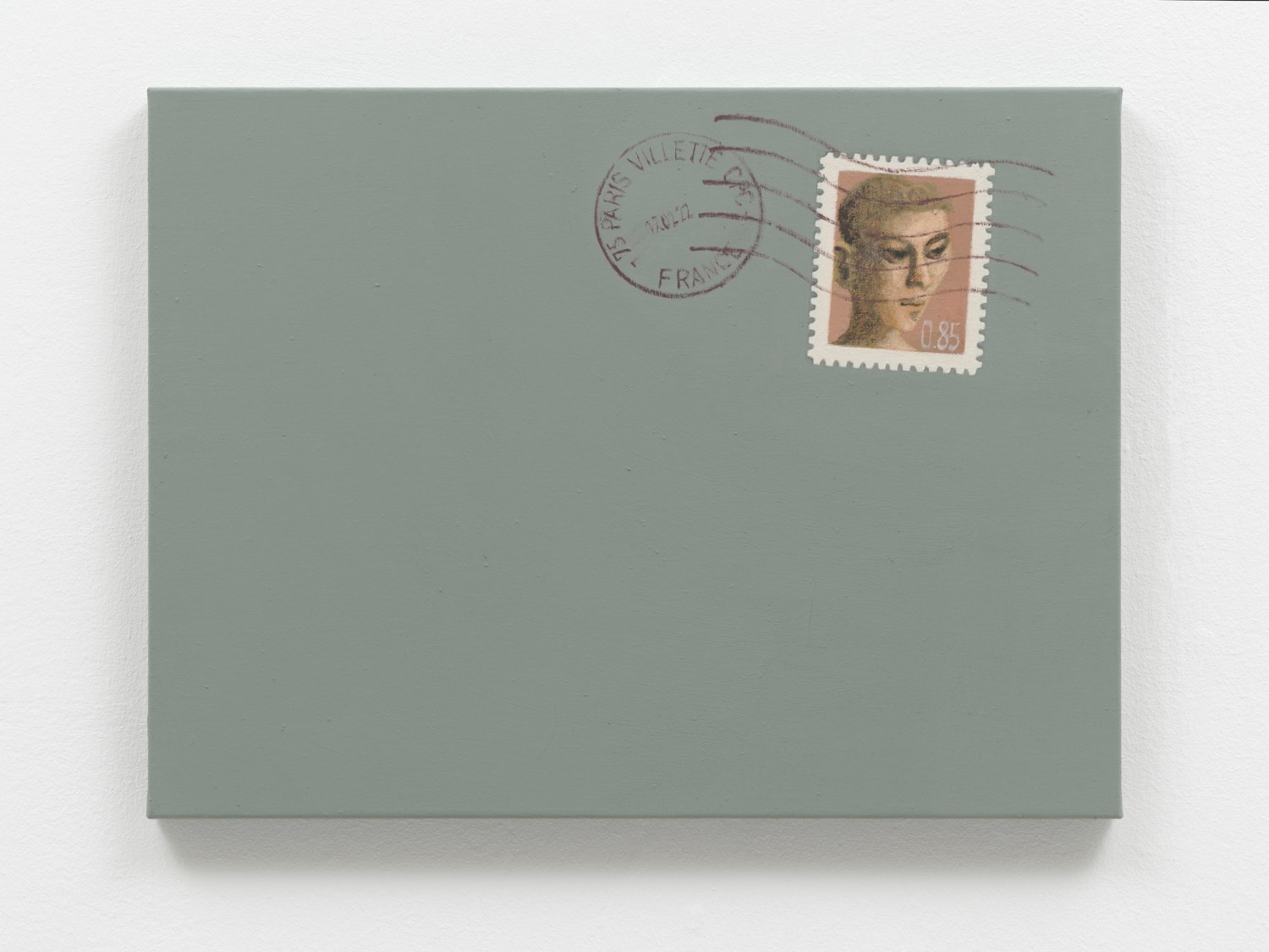 Lenz Geerk Letter to No One II, 2022 Acrylic on canvas 17.72 x 23.62 in (45 x 60 cm) Reg# 11057 exhibition page