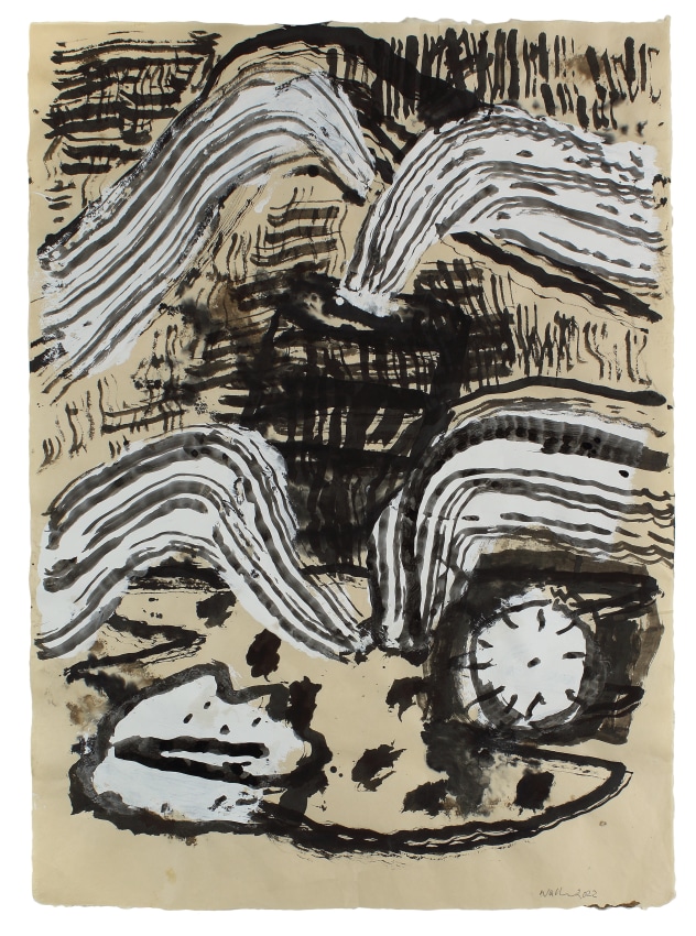 Untitled, 2022, ink and gouache on paper, 20 1/4 x 16 3/4 inches