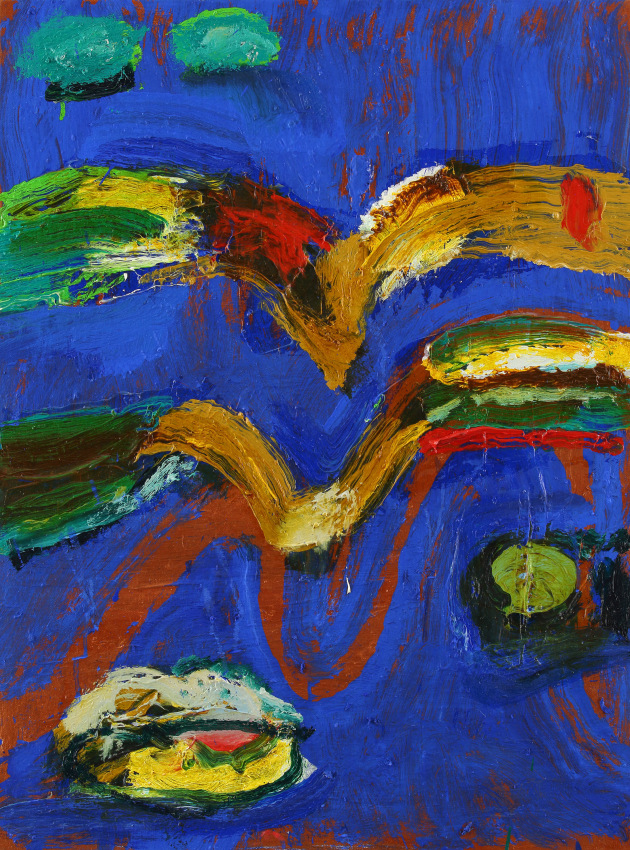 Shield II, 2023, oil on canvas, 24 x 18 inches